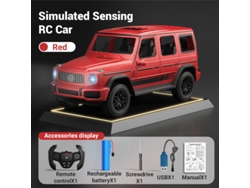 Juguete todoterreno Mercedes Benz 4x4 a escala 1:14 con control por gestos MDUG (rojo)