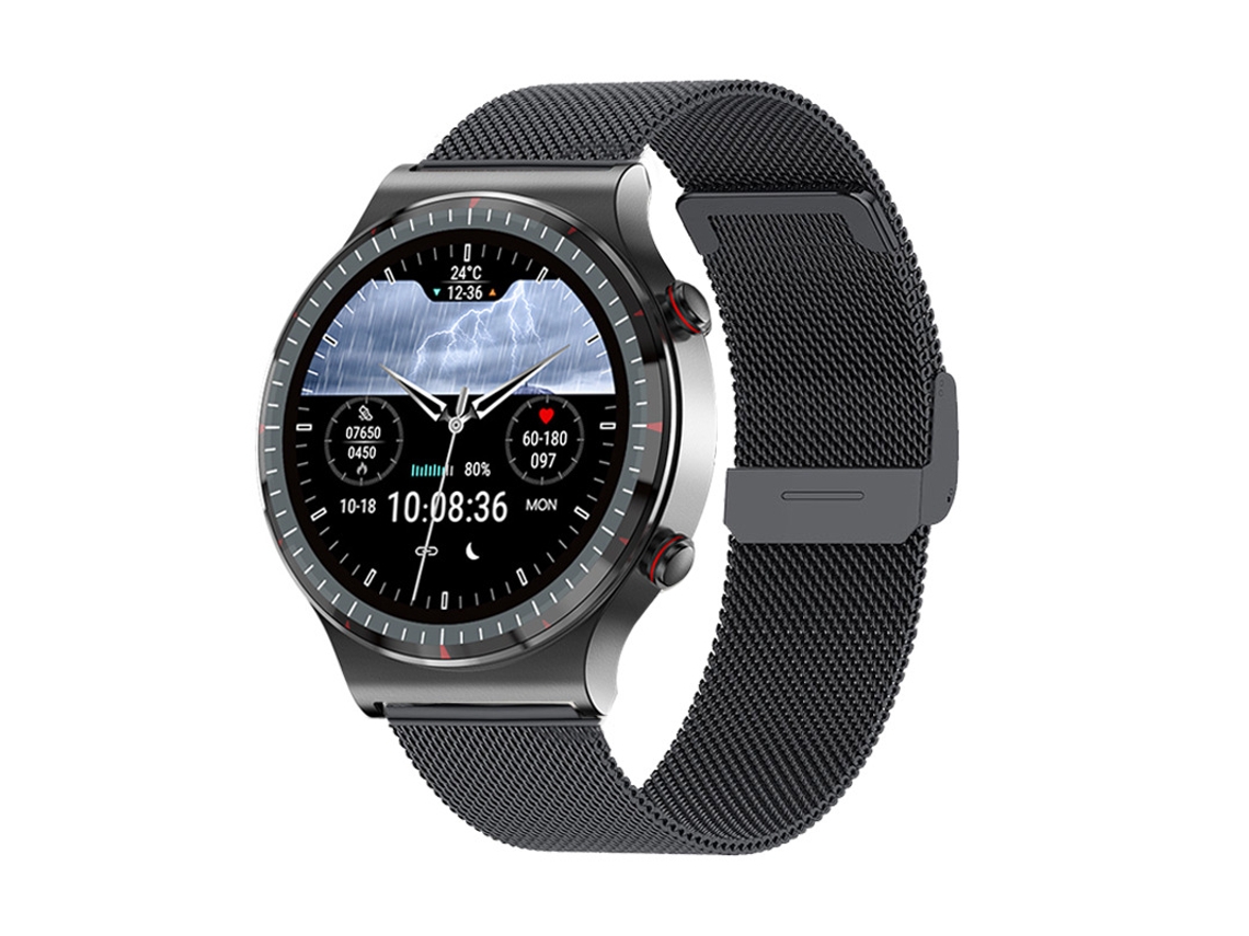 Smartwatch YIZHOOD G08 1.3 inch Bluetooth 5.1 Monitorización de Salud IP67 Impermeable 10 Modos Deportivos 230mAh (Android e IOS - Negro)