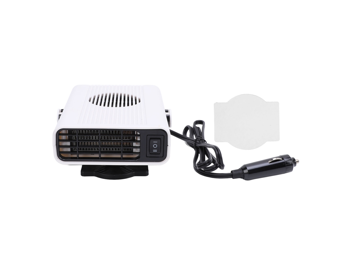 Calefactor Portátil Para Coche De 120 W, Calentamiento Rápido, Desempañador De Parabrisas, 12 V, Blanco