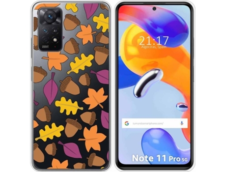 Carcasa Xiaomi Redmi Note 11 Pro TUMUNDOSMARTPHONE Dibujos Transparente Otoño Multicolor