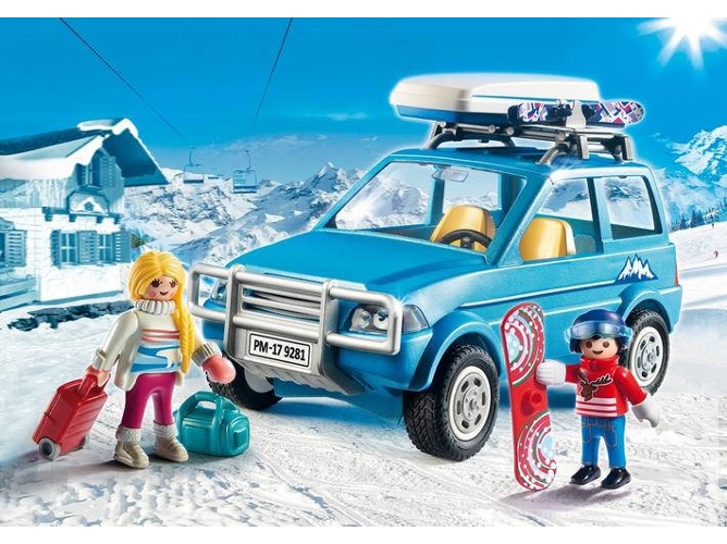 PLAYMOBIL Family Fun: Viaje a la nieve 9281 (Edad Mínima: 4 - 47 Piezas)