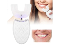 Escova De Dentes Em Formato De U Para Adultos, Escova De Dentes Elétrica Sônica Com Limpeza Automática, Ferramenta Para Higiene Bucal (branca)