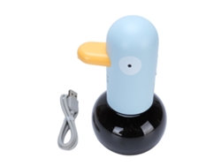 Dispenser De Sabão Automático Sem Toque 2 Velocidades Recarregável 400ml Azul Para Banheiro Cozinha