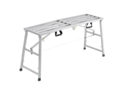 Plataforma de trabajo de altura ajustable Succebuy, andamio portátil, capacidad de carga de 800 lb