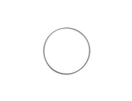 10 anillos de metal plateado Ø 10 cm RAYHER