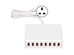 Cargador Multi-usb (estación De Carga De Escritorio Con Carga Inteligente De 8 Puertos)