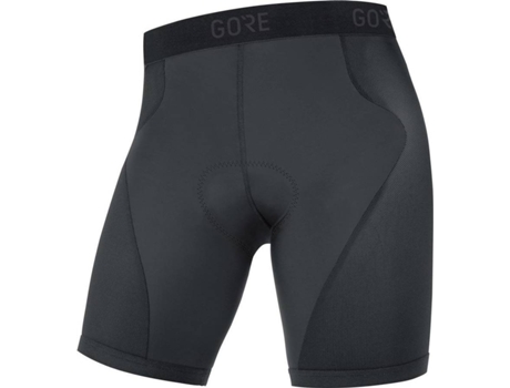 C3 Mallas De ciclismo cortas para hombre con badana ropa interior gore wear liner tights+ negro