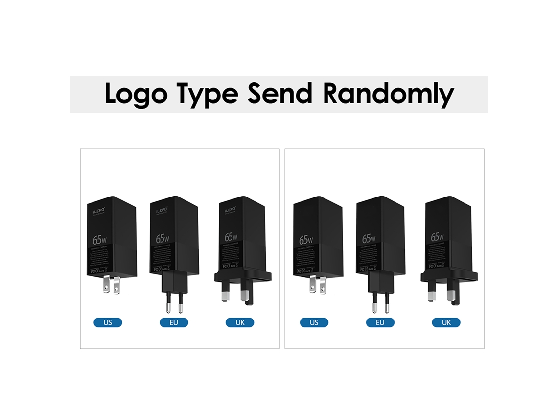 Cargador Rápido Usb-c De 3 Puertos Y 65 W Con Pd Para Portátiles, Teléfonos Móviles, Ipads Y Consolas Switch.