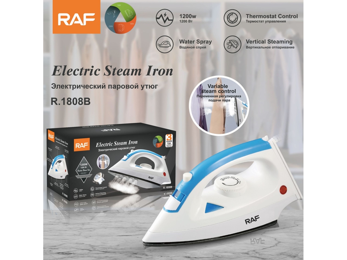 Plancha de vapor doméstica portátil estándar europea, pequeña, de 500 W, MDUG (azul)