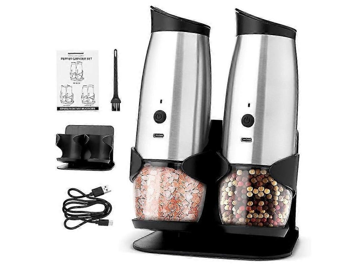 Molinillo eléctrico de sal y pimienta Rosewell, molinillo automático para cocina, barbacoas y fiestas.
