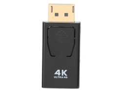 Adaptador Dp Macho Para High Definition Multimedia Interface Fêmea 4k 1080p Conector Com Fecho Seguro