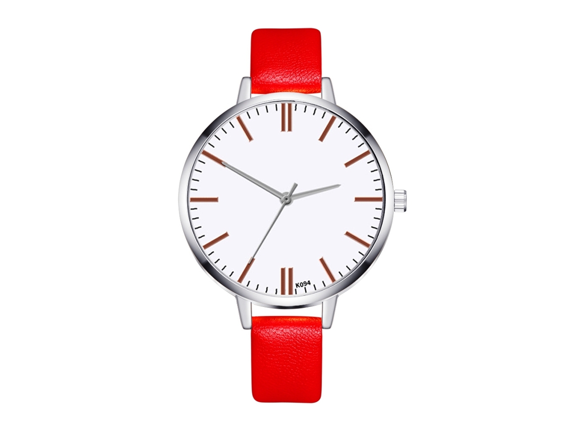 Reloj De Pulsera Analógico De Cuarzo Cuadrado Para Mujer, Elegante Color Rojo, Ideal Para Negocios Y Uso Diario.