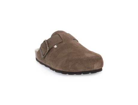 Chanclas de Mujer GRÜNLAND Grunland Taupe Piel Marrón (41)