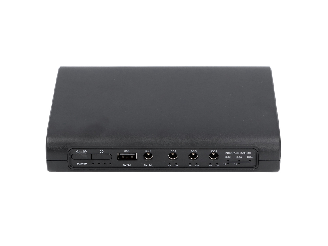 Sistema de alimentación ininterrumpida (SAI) de 20 000 mAh, 5 V, 9 V y 12 V, mini SAI para router con enchufe europeo.