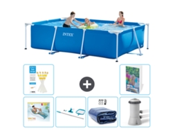 Intex Piscina Com Estrutura Retangular - 300x200x75 Cm - 7-peças S134
