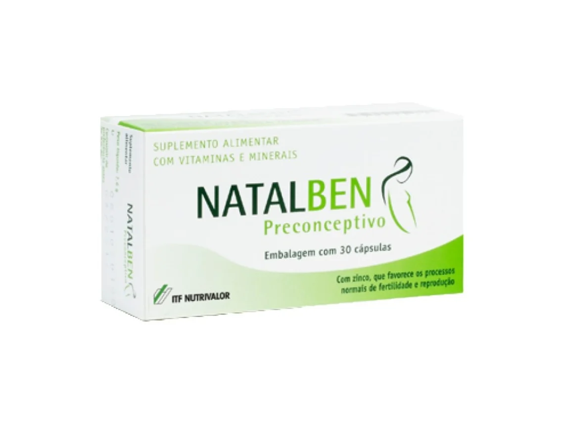 Complemento Alimentar ITALFARMACO Natalben Pré-Concetivo (30 cápsulas)
