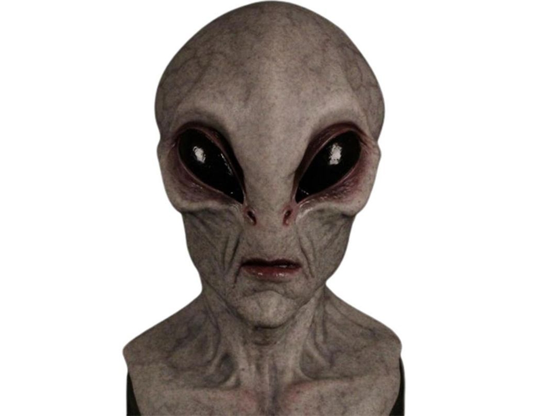 Máscara De Látex De Alienígena Para Fiesta De Halloween, Cosplay, Diadema Aterradora, Talla Única Dkg