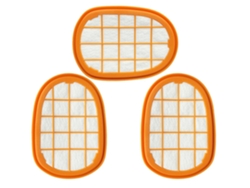 3pcs filtro de poeira de algodão para philips fc6812 6814 6823 6827 6908 vácuo