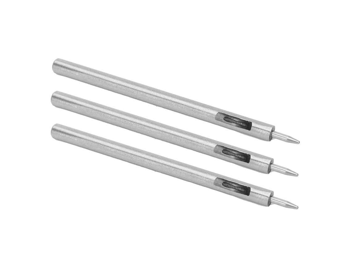 3 Piezas Perforadora De Agujeros Redonda Acero Aleado Herramienta De Corte Para Cuero Diy Herramienta De Perforación Hueca 0.8mm