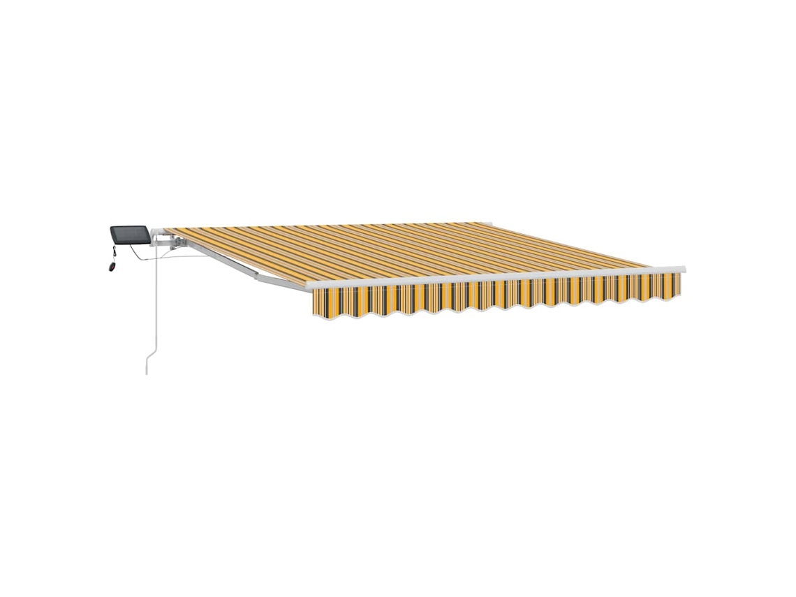Maison Exclusive - Toldo Retráctil Manual Multicolor 300 X 250 Cm Tela Y Acero
