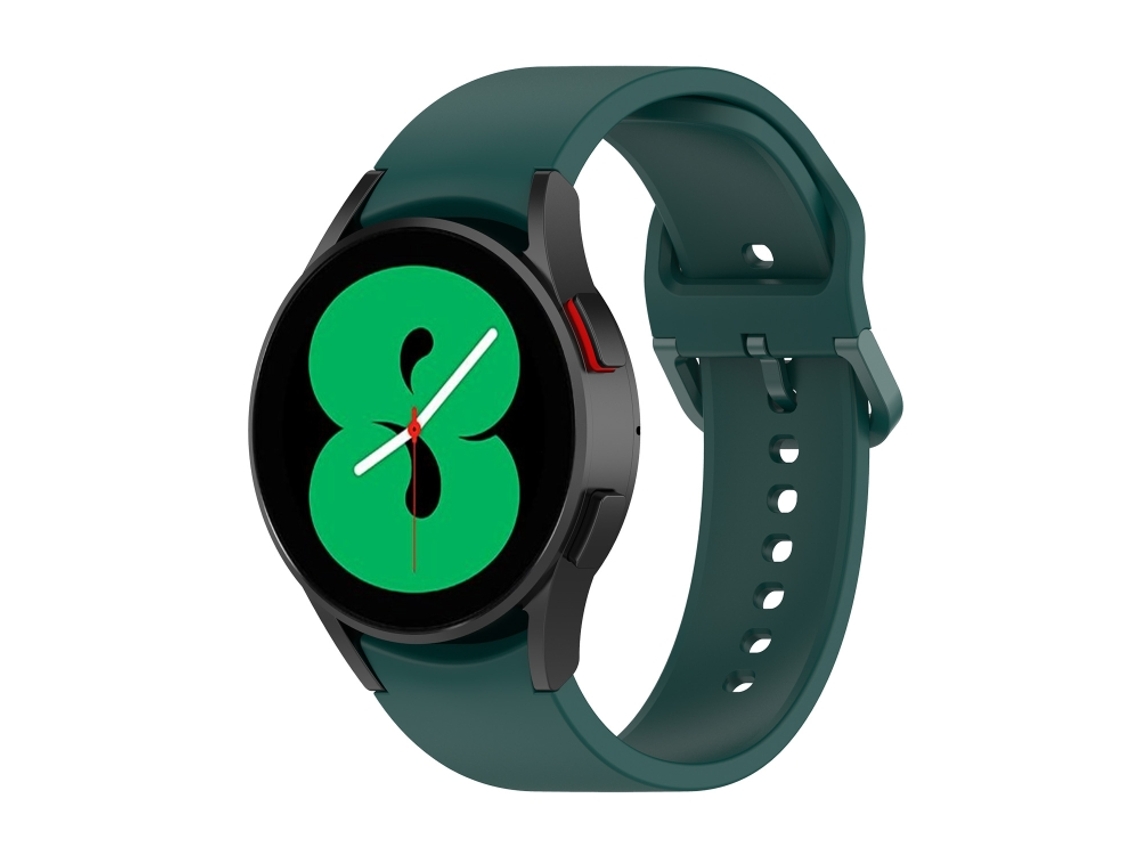 Bracelete Para Samsung Galaxy Watch 5 Pro (45mm) - Silicone Tamanho L - Verde Escuro