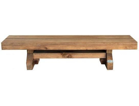 Banco de Jardín CARMO WOOD Sudexpress (Marrón - Madera - 200x47x43 cm)