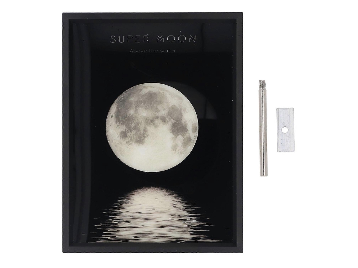 Altavoz Bluetooth de 18 x 24 cm con diseño de luna, luz decorativa, fuente de alimentación USB, decoración de mesa para dormitorio y sala de estar. G Yunzii