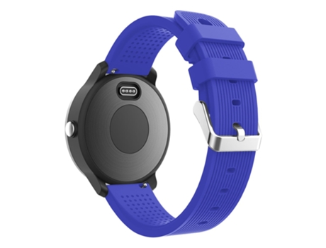 Correa de Silicona ajustable 20mm textura rayas para Garmin Vivoactive 3 - azul claro