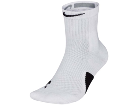 Medias Unisex NIKE Basket Elite Mid Blanco (XL50)