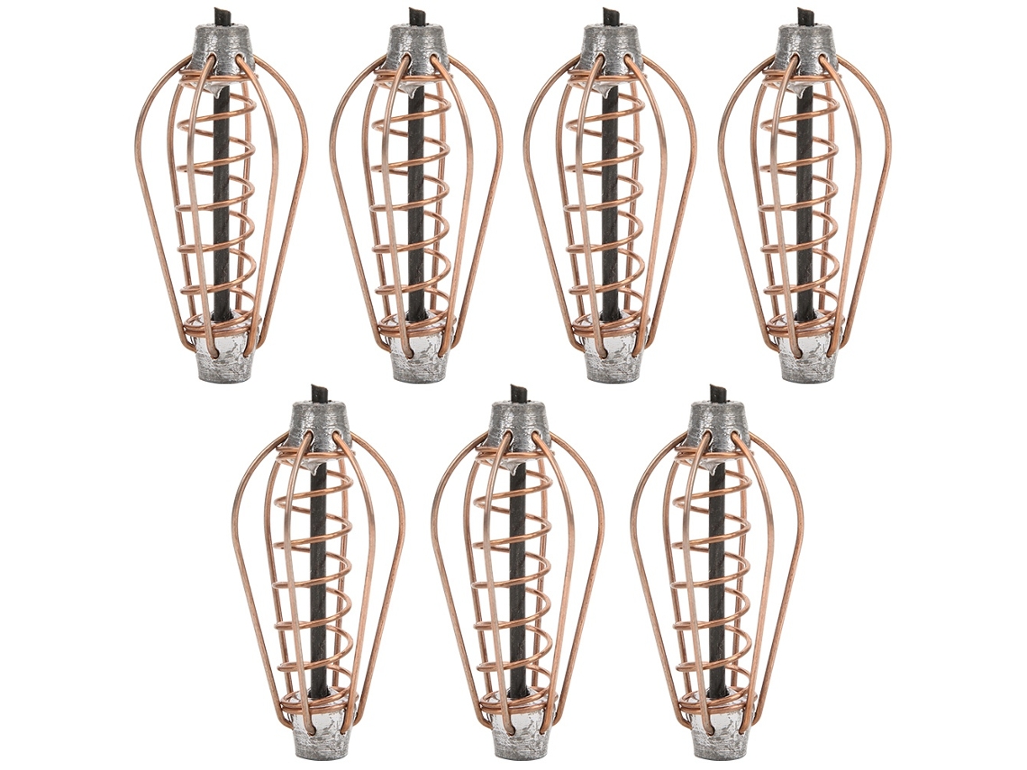 Cage De Cebo De Pesca Metálica Portátil 20g 7 Piezas
