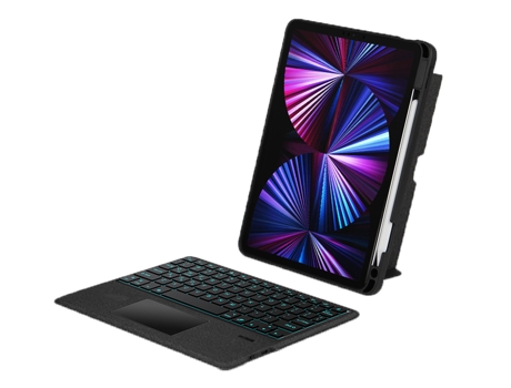 Carcasa Flip Cover y Teclado Bluetooth YIMGOTTA YJ129 para iPad Pro12.9(2022/2021/2020/2018)