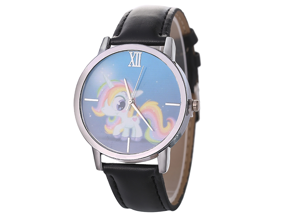 Reloj De Pulsera Analógico De Cuarzo Unisex A La Moda Con Esfera Redonda, Negro, Zhoulianfa