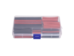 2026velora-150 Piezas de tubo termorretráctil rojo/negro para cableado y embalaje de cables