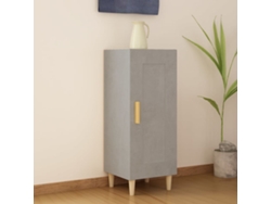 Aparador De Madera Contrachapada Gris Hormigón 34,5x34x90 Cm