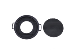 Parrilla japonesa mini hibachi de aleación de aluminio, estilo japonés, para barbacoa de mesa, pequeña, portátil, de carbón, de círculo grande