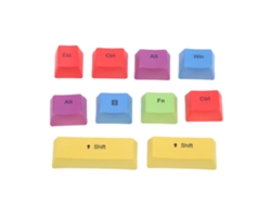 10 Peças Teclas Pbt Coloridas Duráveis Para Teclado Mecânico Dye Sublimation Anti-fadiga