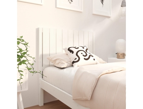 MAISON EXCLUSIVE - Cabecero de cama madera maciza de pino blanco 95,5x4x100 cm