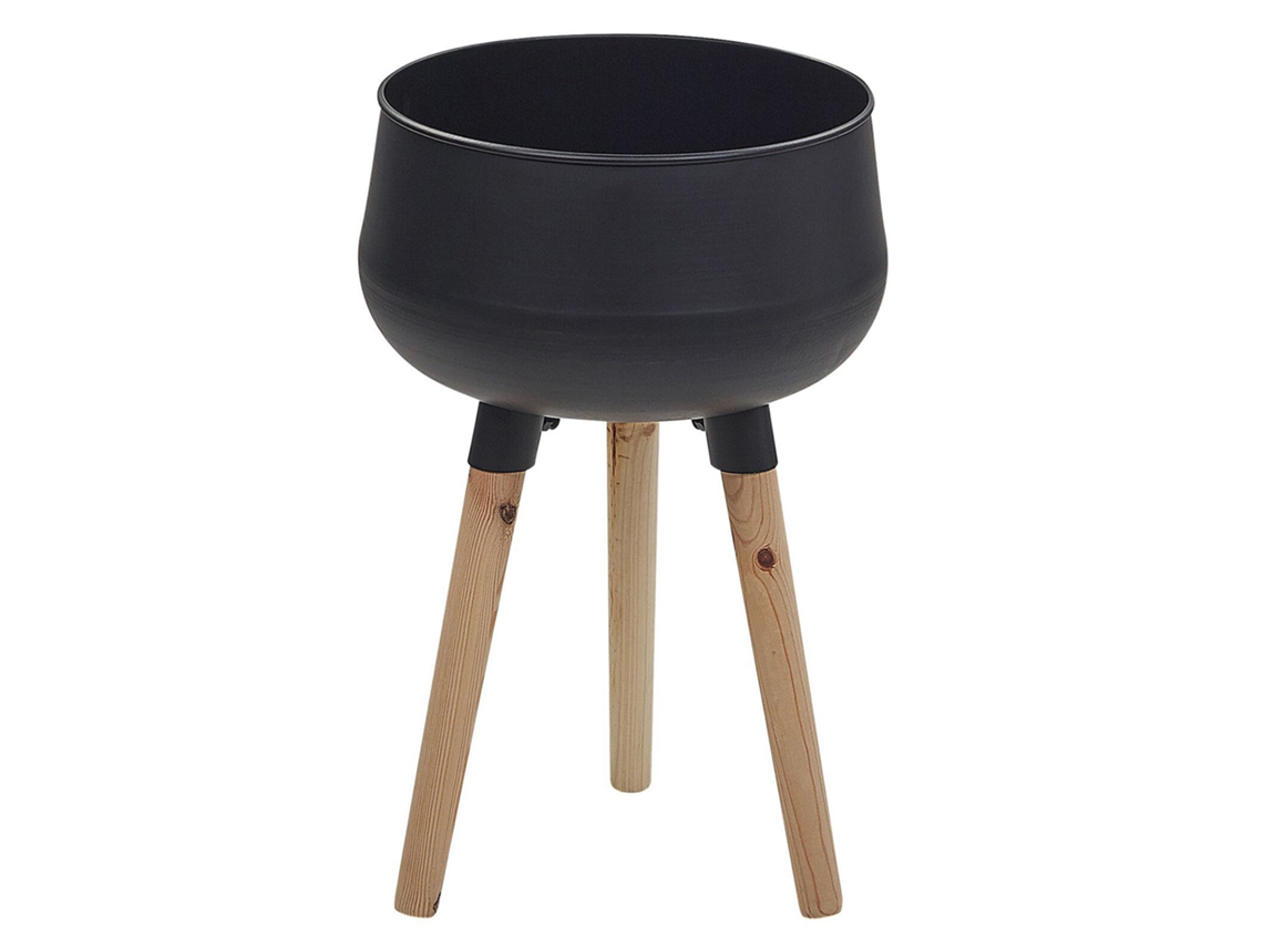 Maceta BELIANI Agros de Hierro Negro 30x30x47