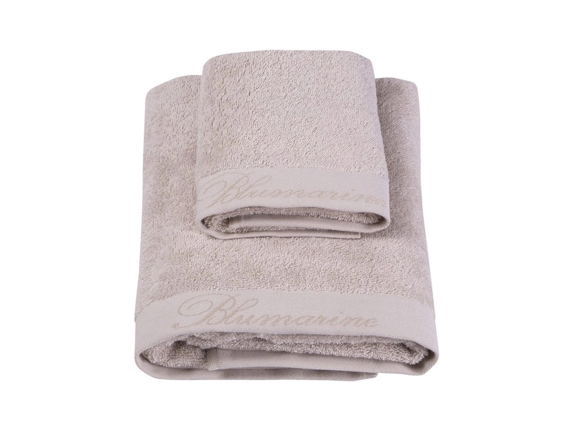 Set Asciugamani 5pz Blumarine Home Spa In Algodón Idrofilo – Color Tortora