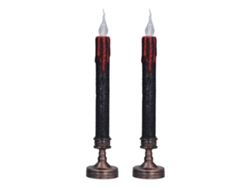 Velas Sin Llama Con Efecto De Sangre Goteando, Portavelas Led Decorativos Seguros Para Fiestas Temát