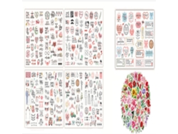KOFIHETY Stickers de Boda, Libro de Visitas, Álbum de Fotos, 316 Unidades, Estilo Vintage para Álbunes, Diarios y Scrapbooks