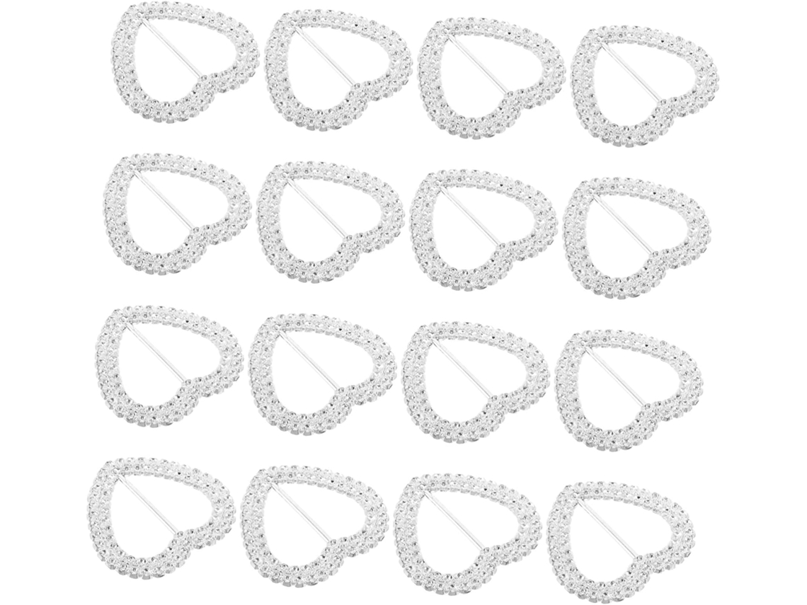 100 Piezas De Hebillas De Cinturón Con Forma De Corazón Para Bufandas, Hebillas Deslizantes Con Anilla
