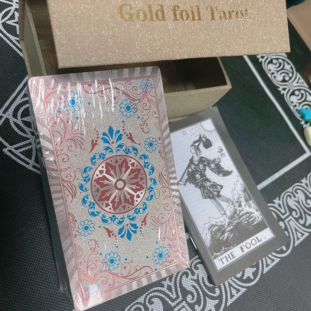 Cartas De Tarot De Plástico, Cartas En Inglés, Impermeables, Adivinación, Juego De Interacción Emocional Para Niñas.