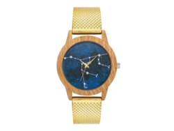 Reloj De Muñeca De Cuarzo Con Cinturón De Silicona Zhoulianfa Constellation Fashion Oro