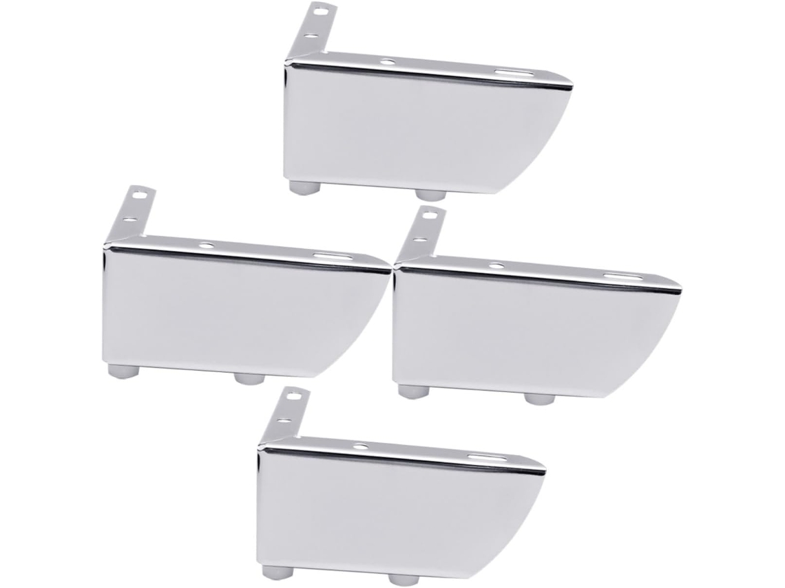 Patas Muebles Metal 4 Piezas Galvanizadas Sofás Mesas