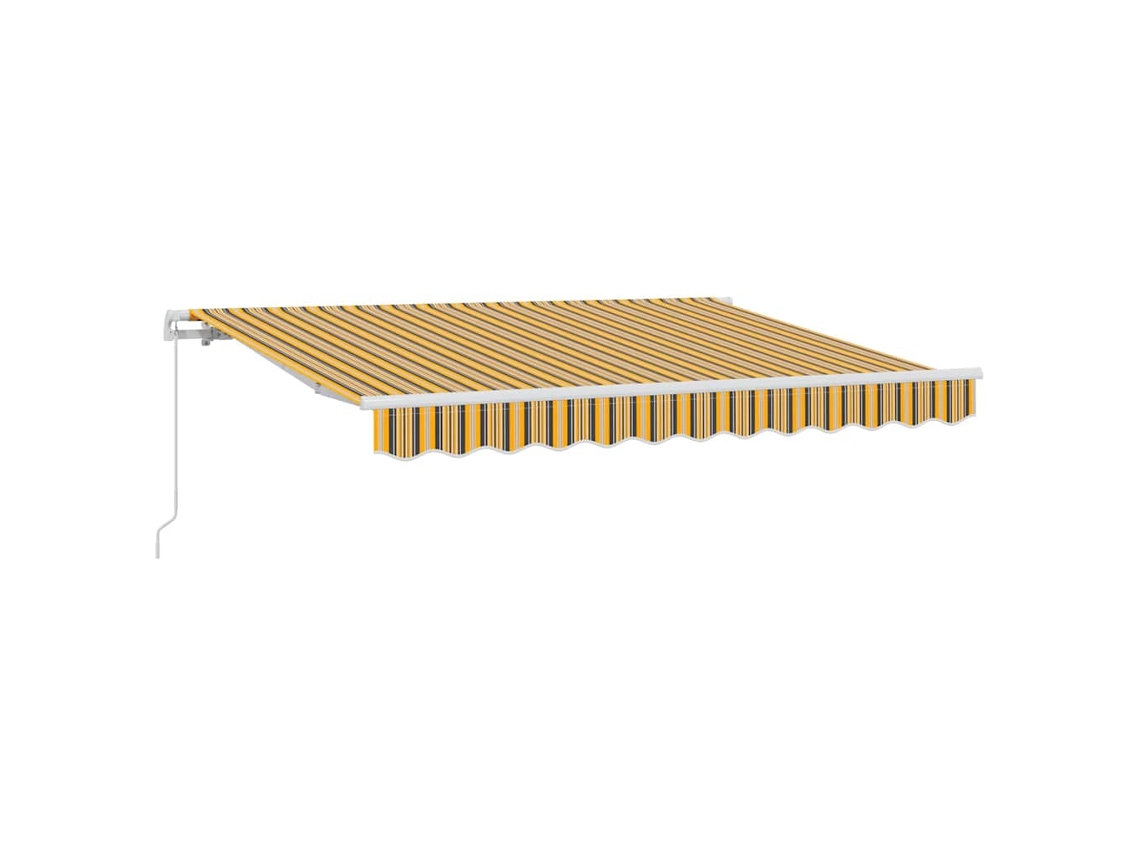 Maison Exclusive - Toldo Retráctil Manual Amarillo 350 X 200 Cm Tela