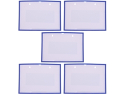 Juego de 5 portarecibos de plástico: organizador magnético transparente para papel A4.