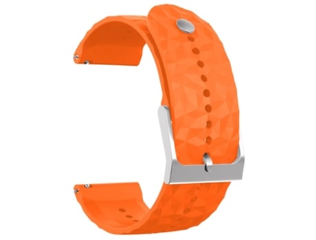 Correa de Silicona patrón de rombos 24mm para Suunto 9/9 Baro - anaranjado