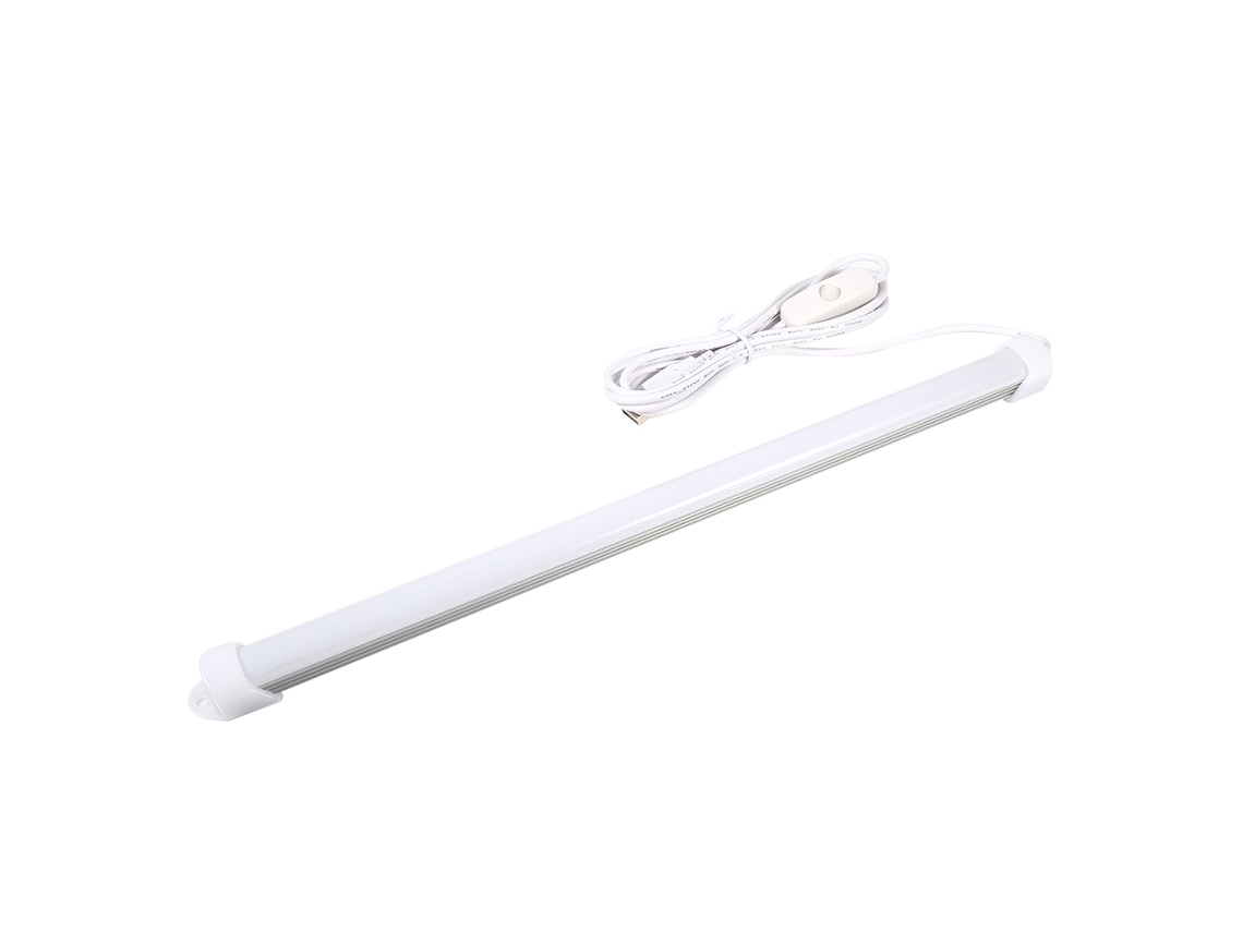 MEOIRUERY Lámpara LED USB 5V Tira Rígida Tubo Blanco Día Lectura Dormitorio con Interruptor y Atenuador de Un Nivel