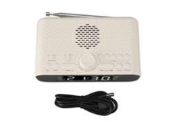 Reloj Despertador Digital Con Radio Fm, Altavoz, Bluetooth Y Doble Alarma Con Función De Repetición.